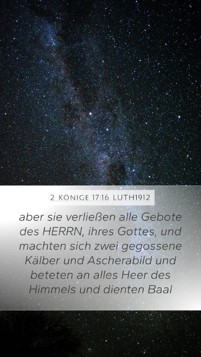 2 Könige 17:16 LUTH1912 Bible Verse Image