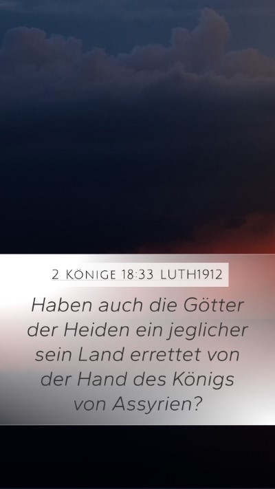 2 Könige 18:33 LUTH1912 Bible Verse Image
