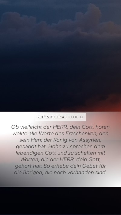 2 Könige 19:4 LUTH1912 Bible Verse Image