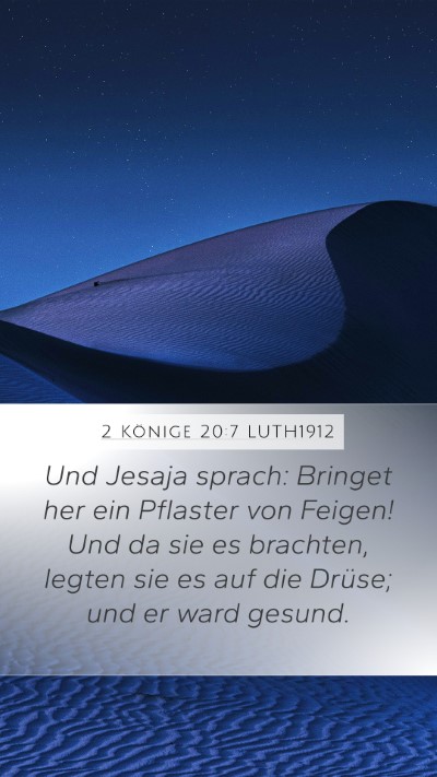 2 Könige 20:7 LUTH1912 Bible Verse Image