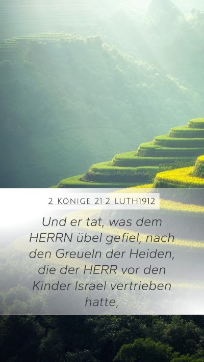 2 Könige 21:2 LUTH1912 Bible Verse Image