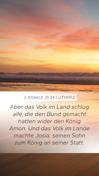 2 Könige 21:24 LUTH1912 Bible Verse Image