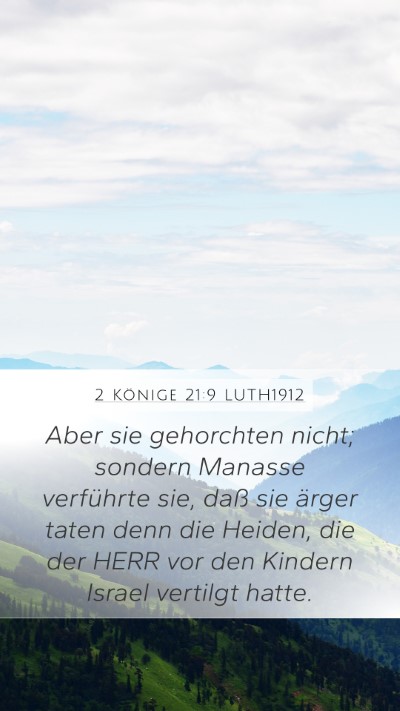 2 Könige 21:9 LUTH1912 Bible Verse Image