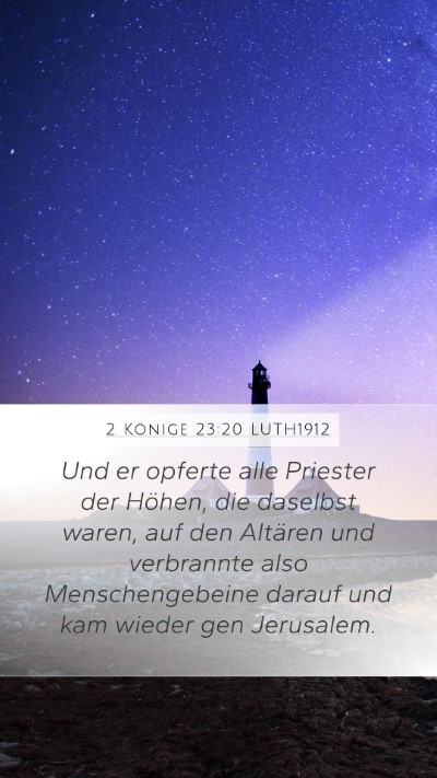2 Könige 23:20 LUTH1912 Bible Verse Image