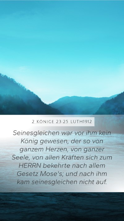 2 Könige 23:25 LUTH1912 Bible Verse Image