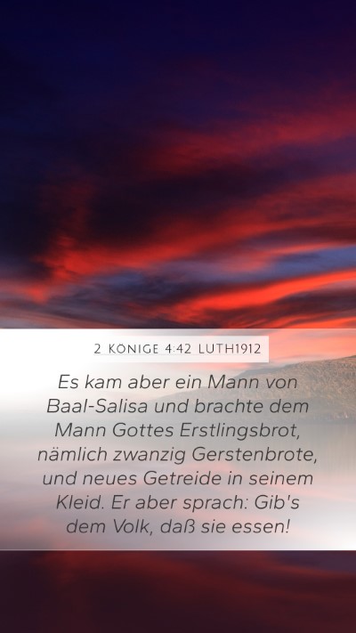 2 Könige 4:42 LUTH1912 Bible Verse Image