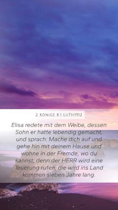 2 Könige 8:1 LUTH1912 Bible Verse Image