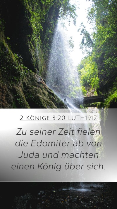2 Könige 8:20 LUTH1912 Bible Verse Image