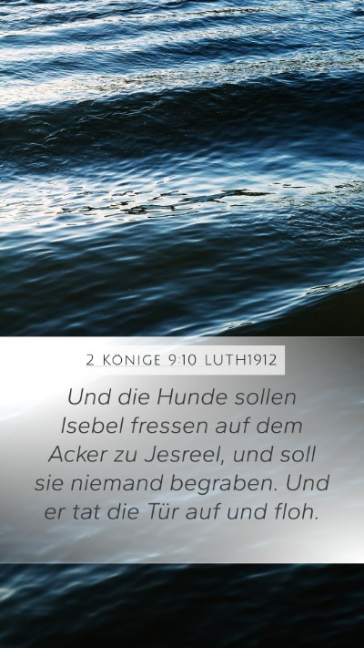 2 Könige 9:10 LUTH1912 Bible Verse Image