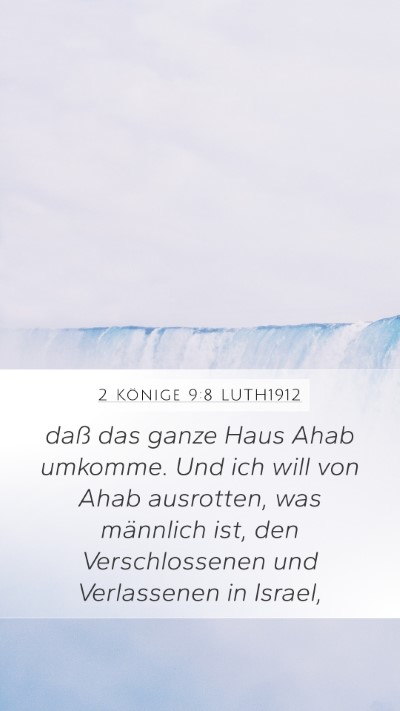 2 Könige 9:8 LUTH1912 Bible Verse Image