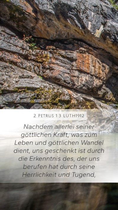 2 Petrus 1:3 LUTH1912 Bible Verse Image