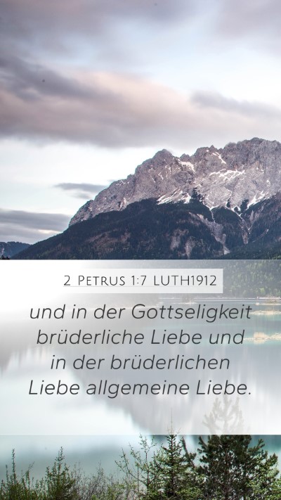 2 Petrus 1:7 LUTH1912 Bible Verse Image