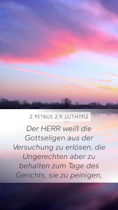2 Petrus 2:9 LUTH1912 Bible Verse Image