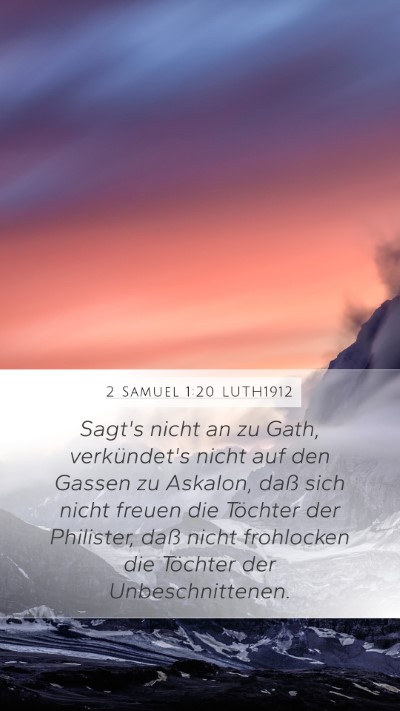 2 Samuel 1:20 LUTH1912 Bible Verse Image
