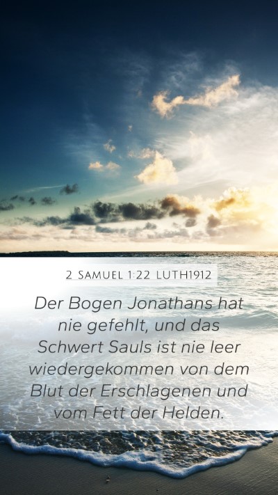2 Samuel 1:22 LUTH1912 Bible Verse Image
