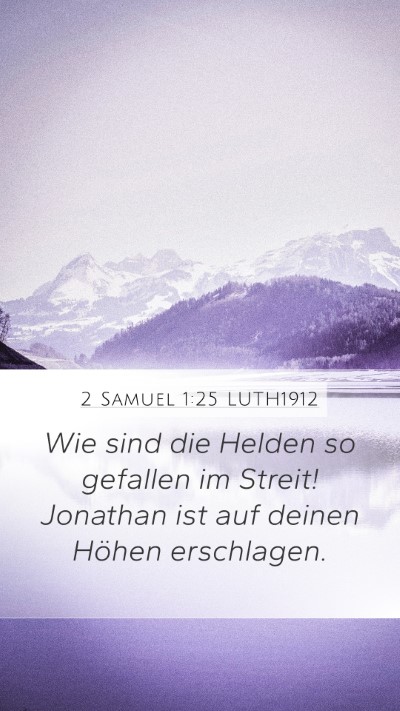 2 Samuel 1:25 LUTH1912 Bible Verse Image