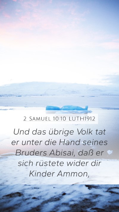 2 Samuel 10:10 LUTH1912 Bible Verse Image