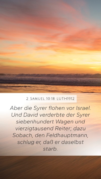 2 Samuel 10:18 LUTH1912 Bible Verse Image