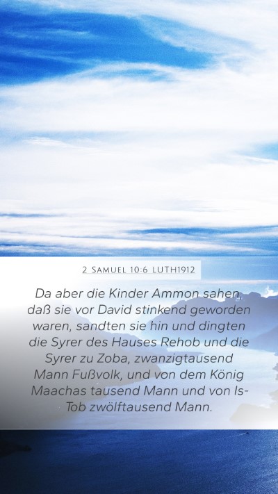 2 Samuel 10:6 LUTH1912 Bible Verse Image