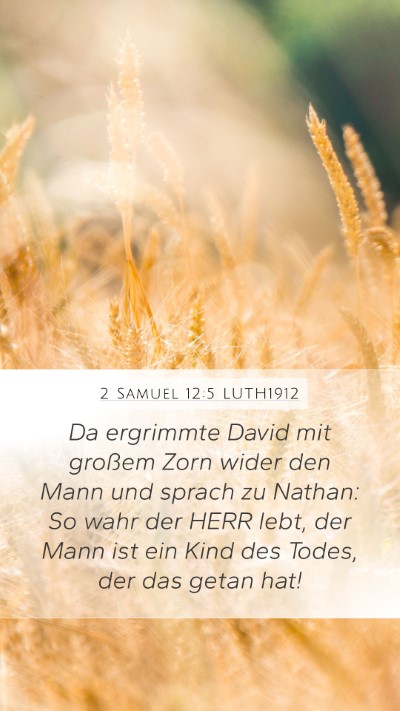 2 Samuel 12:5 LUTH1912 Bible Verse Image