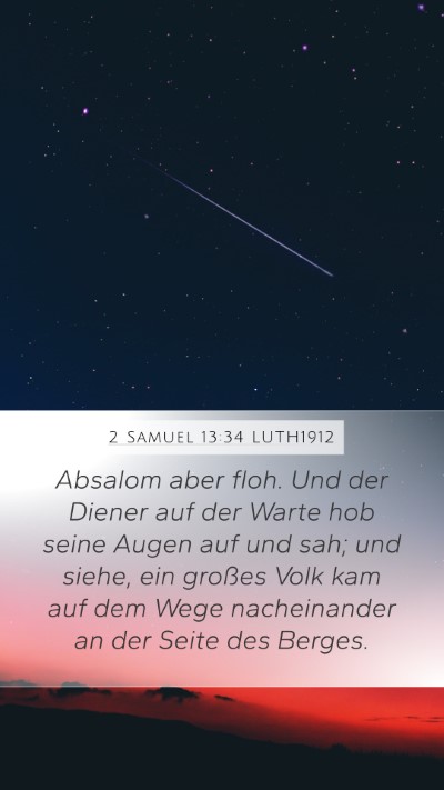 2 Samuel 13:34 LUTH1912 Bible Verse Image
