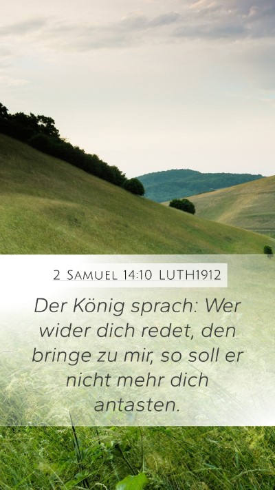 2 Samuel 14:10 LUTH1912 Bible Verse Image