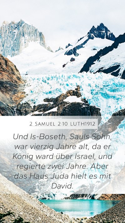 2 Samuel 2:10 LUTH1912 Bible Verse Image