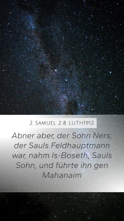 2 Samuel 2:8 LUTH1912 Bible Verse Image