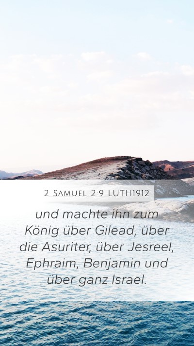 2 Samuel 2:9 LUTH1912 Bible Verse Image