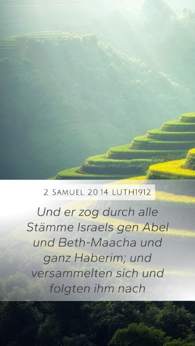 2 Samuel 20:14 LUTH1912 Bible Verse Image