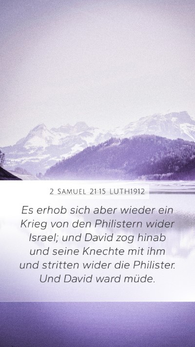 2 Samuel 21:15 LUTH1912 Bible Verse Image