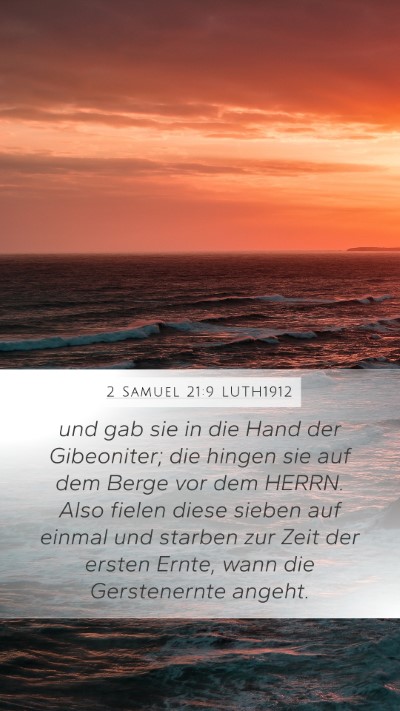 2 Samuel 21:9 LUTH1912 Bible Verse Image