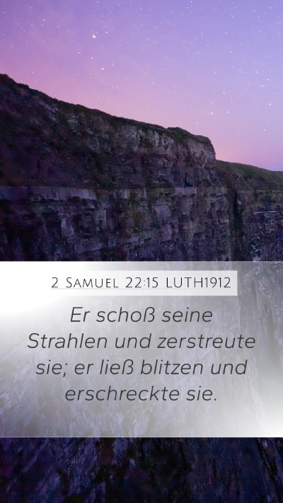 2 Samuel 22:15 LUTH1912 Bible Verse Image