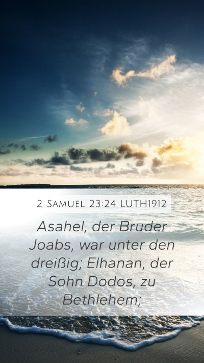 2 Samuel 23:24 LUTH1912 Bible Verse Image