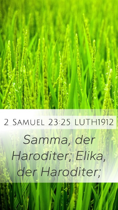 2 Samuel 23:25 LUTH1912 Bible Verse Image