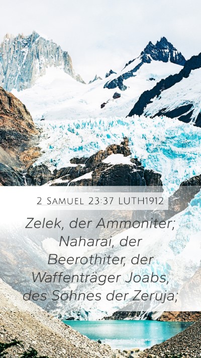 2 Samuel 23:37 LUTH1912 Bible Verse Image
