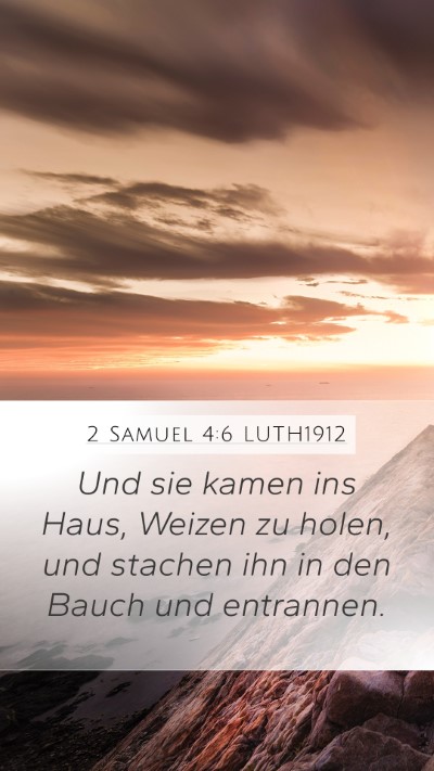 2 Samuel 4:6 LUTH1912 Bible Verse Image