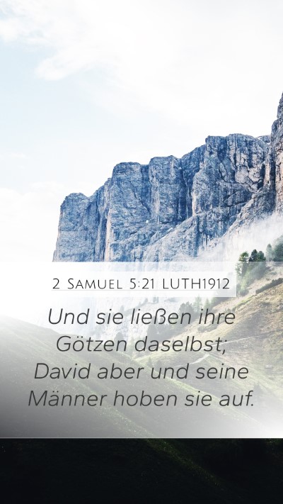 2 Samuel 5:21 LUTH1912 Bible Verse Image