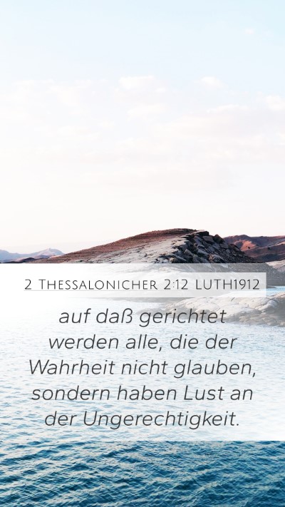 2 Thessalonicher 2:12 LUTH1912 Bible Verse Image