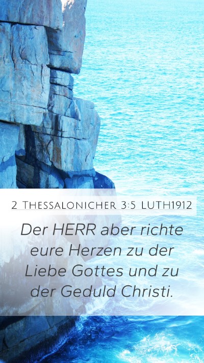2 Thessalonicher 3:5 LUTH1912 Bible Verse Image