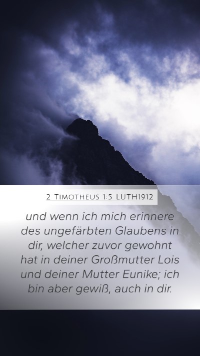 2 Timotheus 1:5 LUTH1912 Bible Verse Image
