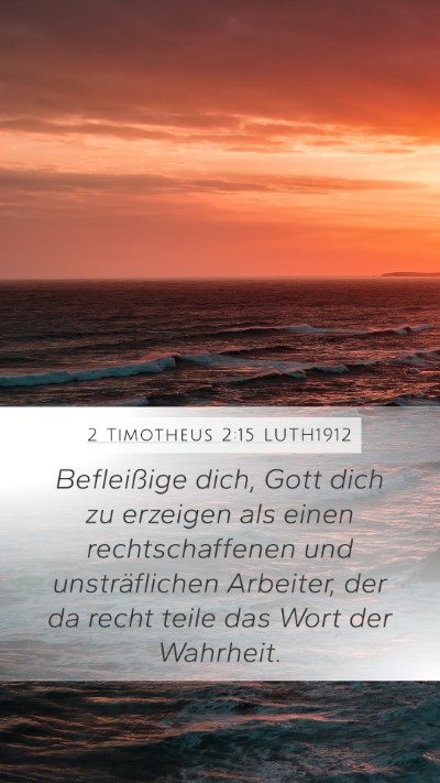 2 Timotheus 2:15 LUTH1912 Bible Verse Image