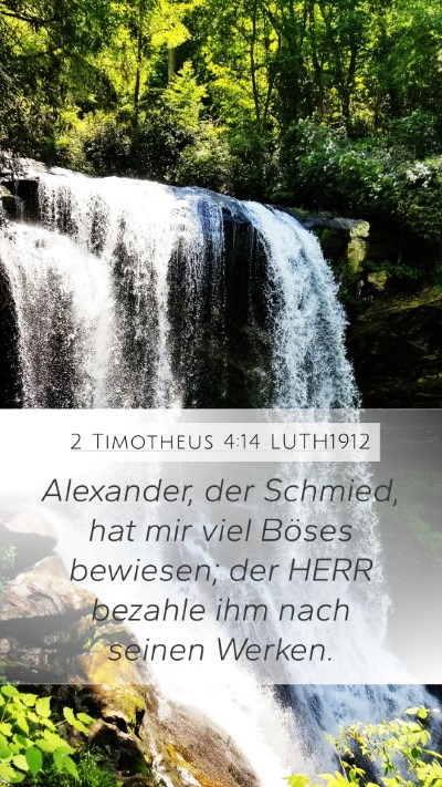 2 Timotheus 4:14 LUTH1912 Bible Verse Image
