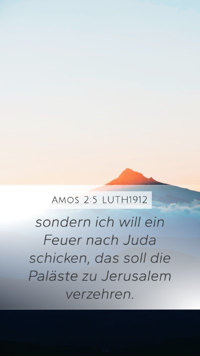 Amos 2:5 LUTH1912 Bible Verse Image