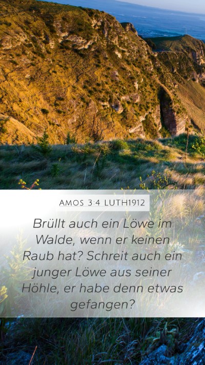 Amos 3:4 LUTH1912 Bible Verse Image