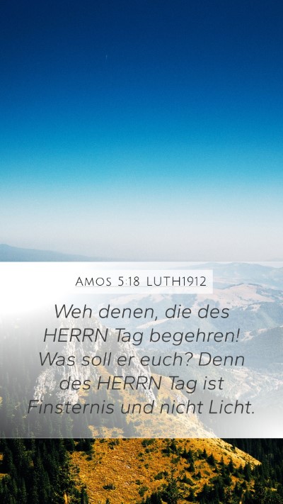 Amos 5:18 LUTH1912 Bible Verse Image