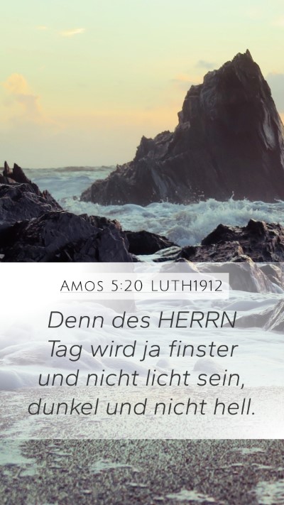 Amos 5:20 LUTH1912 Bible Verse Image
