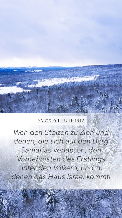 Amos 6:1 LUTH1912 Bible Verse Image