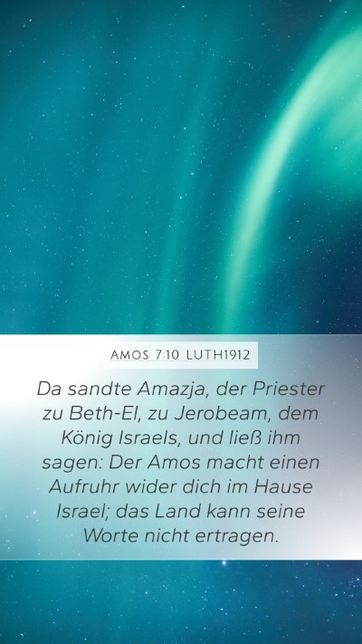 Amos 7:10 LUTH1912 Bible Verse Image
