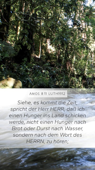 Amos 8:11 LUTH1912 Bible Verse Image